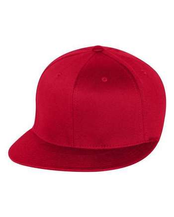 Photo of Pro-Baseball On Field Flat Bill Cap - Flexfit - Red - view 3