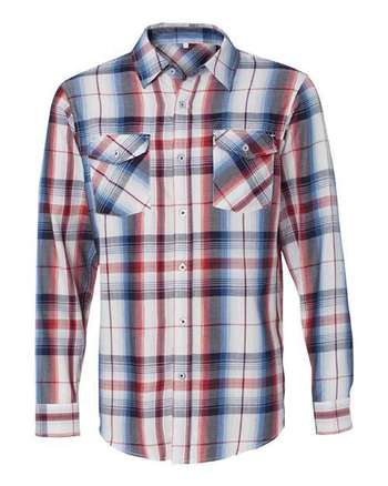 Photo of Long Sleeve Plaid Shirt - Burnside - Red - view 3