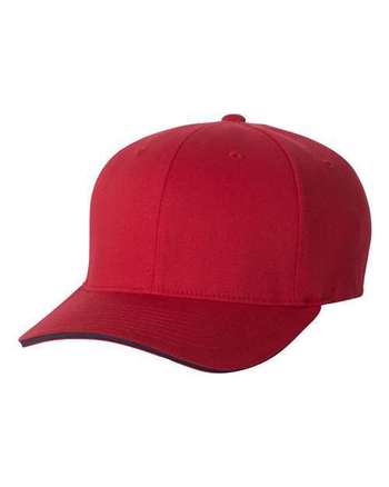 Photo de Casquette à visière sandwich - Flexfit - Red/ Navy - vue 3