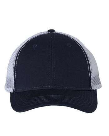 Photo of Bio-Washed Trucker Cap - Sportsman - Navy/ White - view 3