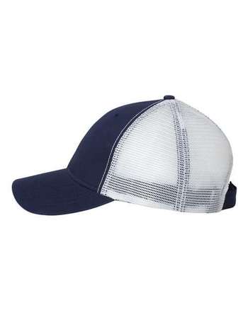 Photo of Bio-Washed Trucker Cap - Sportsman - Navy/ White - view 2