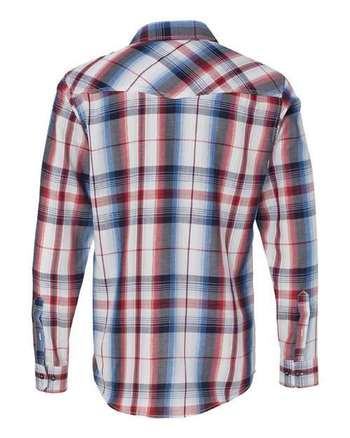 Photo of Long Sleeve Plaid Shirt - Burnside - Red - view 1