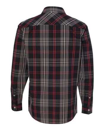 Photo of Long Sleeve Plaid Shirt - Burnside - Red/ Black - view 1