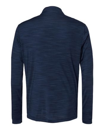 Photo of Lightweight Mélange Quarter-Zip Pullover - Adidas - Collegiate Navy Melange - view 1