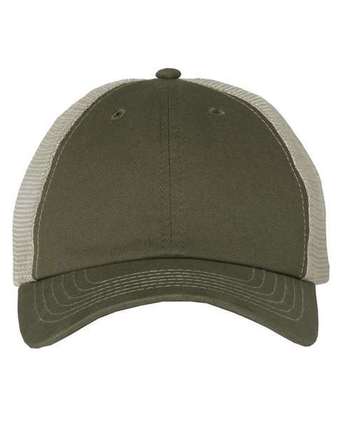 Photo of Contrast-Stitch Mesh-Back Cap - Sportsman - Olive/ Khaki - view 3