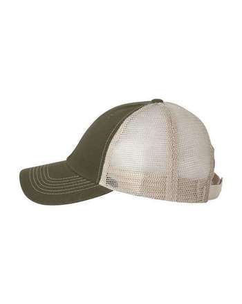 Photo de Cap à dos en mesh avec surpiqûres contrastées - Sportsman - Olive/ Khaki - vue 1