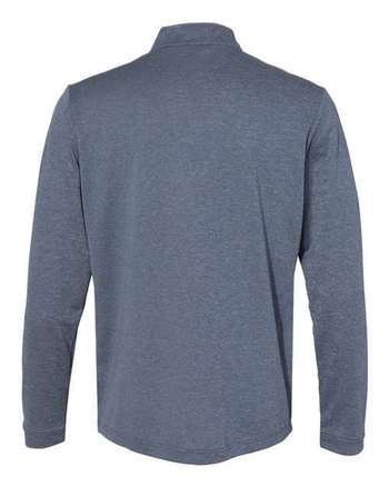 Photo of Lightweight Quarter-Zip Pullover - Adidas - Collegiate Navy Heather/ Carbon - view 2