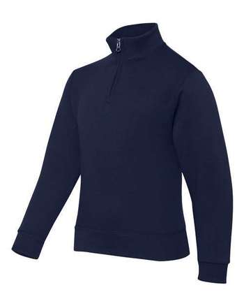 Photo de Nublend® Sweat-shirt Jeunesse à Col Montant Zippé à Quart de Tour - JERZEES - J. Navy - vue 2