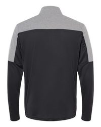 Photo de Pullover léger à quart de zip - Adidas - Black/ Grey Three Melange - vue 2
