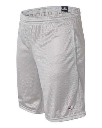 Photo of Polyester Mesh 9" Shorts with Pockets - Champion - Athletic Grey - view 2