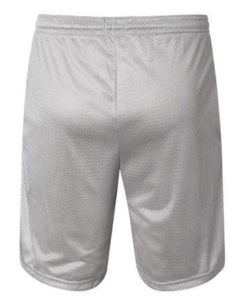 Photo of Polyester Mesh 9" Shorts with Pockets - Champion - Athletic Grey - view 1