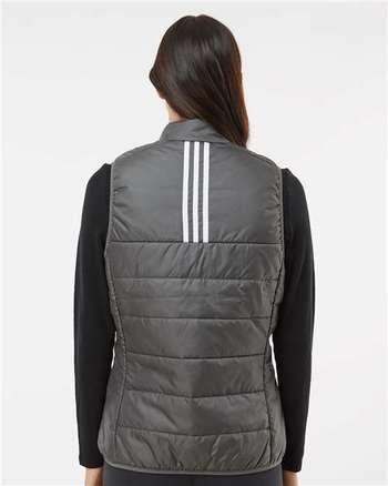 Photo of Women's Puffer Vest - Adidas - Grey Five - view 4