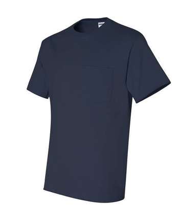 Photo de Dri-Power® T-Shirt 50/50 avec Poche - JERZEES - J. Navy - vue 2