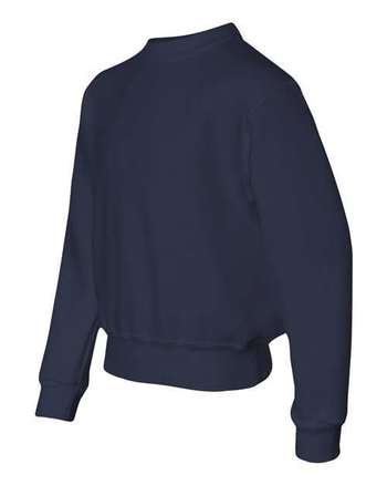 Photo de Sweat-shirt ras du cou pour jeunes NuBlend® - JERZEES - J. Navy - vue 2