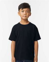 Photo de T-shirt mi-lourd pour jeunes Softstyle® - Gildan - Pitch Black - vue 6