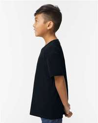 Photo de T-shirt mi-lourd pour jeunes Softstyle® - Gildan - Pitch Black - vue 5