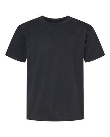 Photo de T-shirt mi-lourd pour jeunes Softstyle® - Gildan - Pitch Black - vue 3