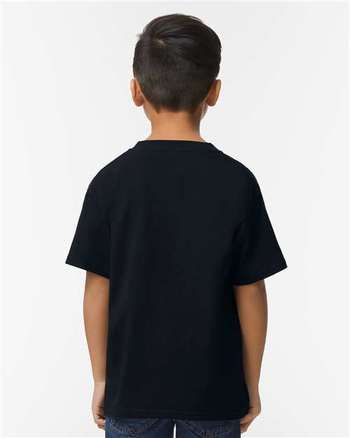 Photo de T-shirt mi-lourd pour jeunes Softstyle® - Gildan - Pitch Black - vue 4