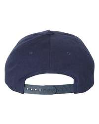 Photo of Premium Five-Panel Curved Visor Snapback Cap - YP Classics - Navy - view 2