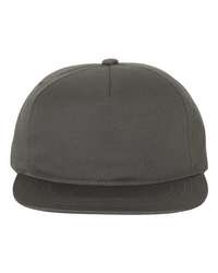 Photo de Casquette Snapback Cinq Panneaux Non Structurée - YP Classics - Charcoal - vue 3