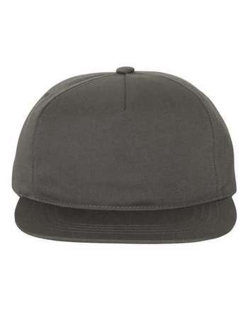 Photo de Casquette Snapback Cinq Panneaux Non Structurée - YP Classics - Charcoal - vue 3