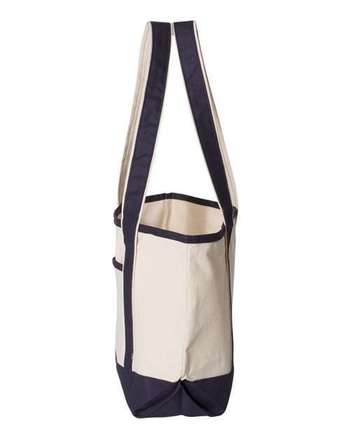 Photo of 20L Small Deluxe Tote - Q-Tees - Natural/ Navy - view 1