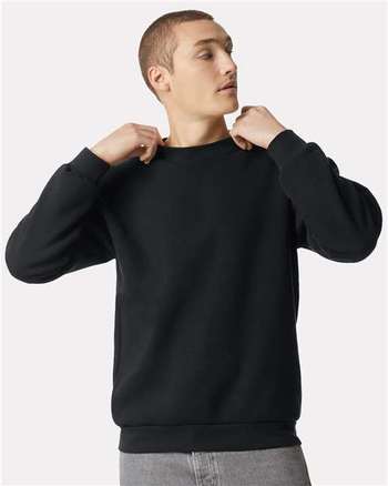 Photo de Sweatshirt Ras du Cou en Molleton ReFlex - American Apparel - Noir - vue 6