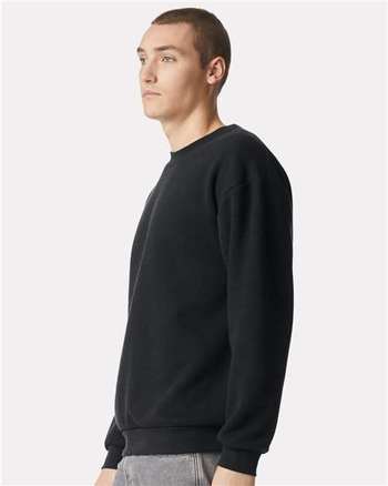 Photo de Sweatshirt Ras du Cou en Molleton ReFlex - American Apparel - Noir - vue 5