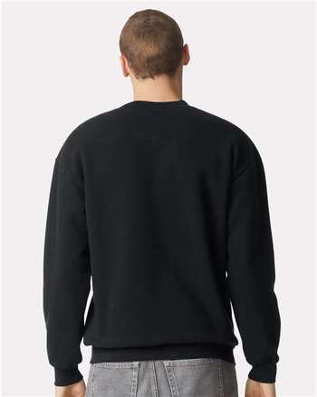 Photo de Sweatshirt Ras du Cou en Molleton ReFlex - American Apparel - Noir - vue 4