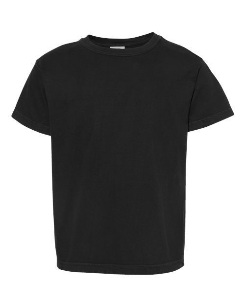 Photo de T-shirt épais pour jeunes teint en vêtement - Comfort Colors - Noir - vue 3