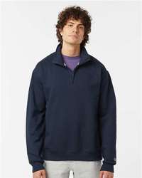 Photo of Powerblend® Quarter-Zip Pullover - Champion - Navy - view 6