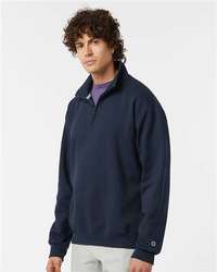 Photo of Powerblend® Quarter-Zip Pullover - Champion - Navy - view 5