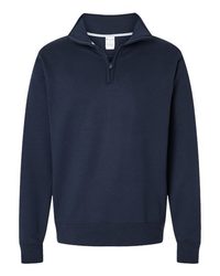 Photo of Powerblend® Quarter-Zip Pullover - Champion - Navy - view 3