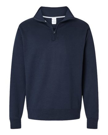 Photo of Powerblend® Quarter-Zip Pullover - Champion - Navy - view 3