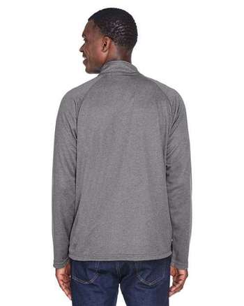 Photo of Stretch Tech-Shell® Compass Quarter-Zip Pullover - Devon & Jones - Dark Grey Heather - view 3