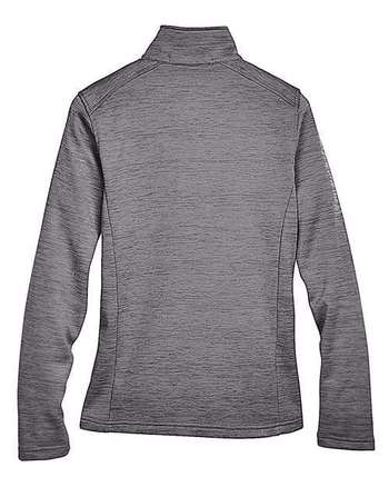 Photo of Women's Newbury Mélange Fleece Quarter-Zip Pullover - Devon & Jones - Dark Grey Heather - view 1
