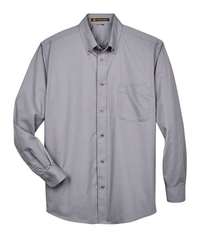 Photo of Easy Blend™ Long Sleeve Twill Shirt - Harriton - Dark Grey - view 2