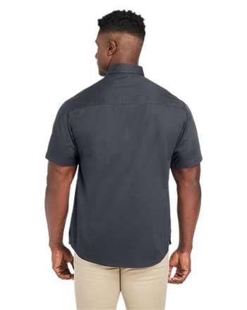 Photo of Advantage IL Short Sleeve Work Shirt - Harriton - Dark Charcoal - view 4