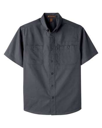 Photo of Advantage IL Short Sleeve Work Shirt - Harriton - Dark Charcoal - view 3