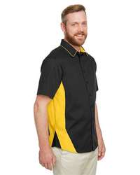 Photo of Flash IL Colorblock Shirt - Harriton - Black/ Sunray Yellow - view 5