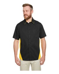 Photo of Flash IL Colorblock Shirt - Harriton - Black/ Sunray Yellow - view 6