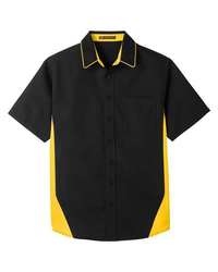 Photo of Flash IL Colorblock Shirt - Harriton - Black/ Sunray Yellow - view 3