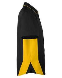 Photo of Flash IL Colorblock Shirt - Harriton - Black/ Sunray Yellow - view 1