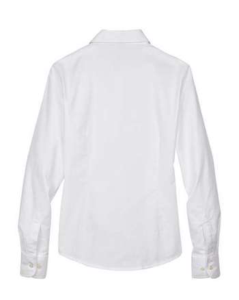 Photo of Women's Long Sleeve Oxford Dress Shirt - Harriton - White - view 1