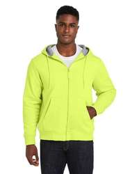 Photo of Tall ClimaBloc™ Lined Heavyweight Hooded Sweatshirt - Harriton - Safety Yellow - view 6