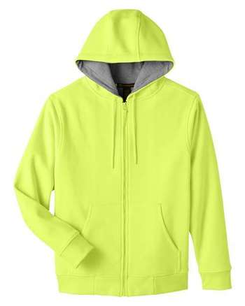 Photo of Tall ClimaBloc™ Lined Heavyweight Hooded Sweatshirt - Harriton - Safety Yellow - view 3