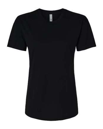 Photo of Women's CVC Relaxed T-Shirt - Next Level - Black - view 3