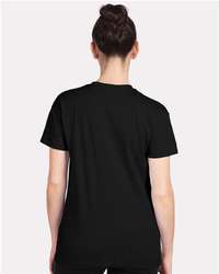 Photo of Women's CVC Relaxed T-Shirt - Next Level - Black - view 4