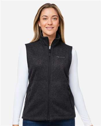 Photo of Women's Drop Line Fleece Vest - Marmot - Black Heather - view 6