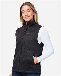 Photo of Women's Drop Line Fleece Vest - Marmot - Black Heather - view 5